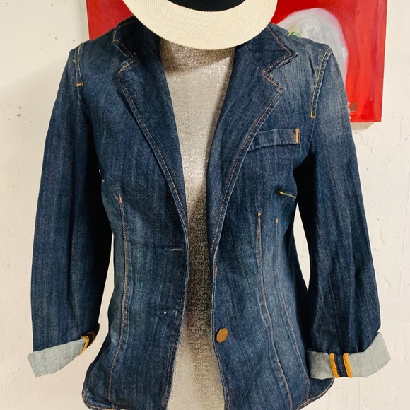 Vintage Vigoss denim blazer jacket - Picture 2 of 4